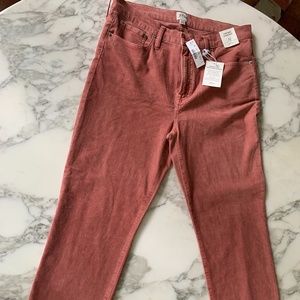 NWT J CREW Nantucket Red Choduroy Pants